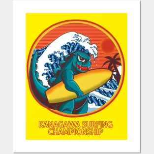 kanagawa surfing champion Posters and Art